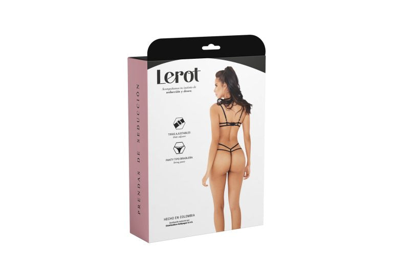 🖤 Conjunto Lencería Gala Lerot Negro