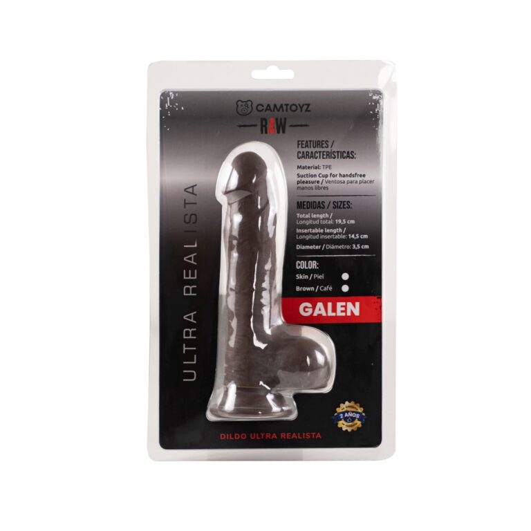 🍑 Raw Dildo Ultra Realista Galen 19.5 cm