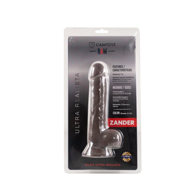 🖤 Raw Dildo ultra realista Zander 21.5 cm