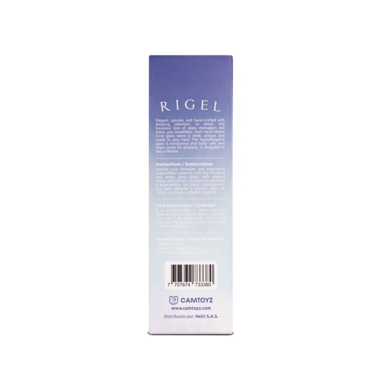 💎 Vitro Dildo de Vidrio Rigel – 13 cm