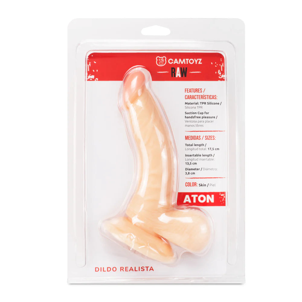 🍆 Dildo Curvo Realista Aton 17.5 cm