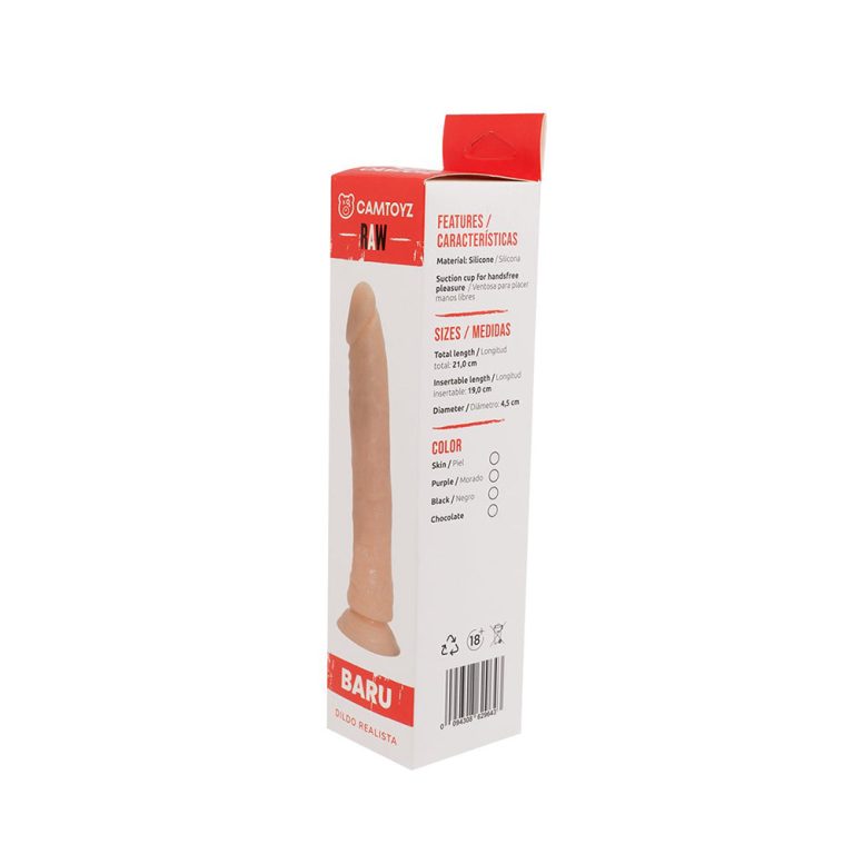 🍇 Dildo Barú Morado 21 cm – Camtoyz
