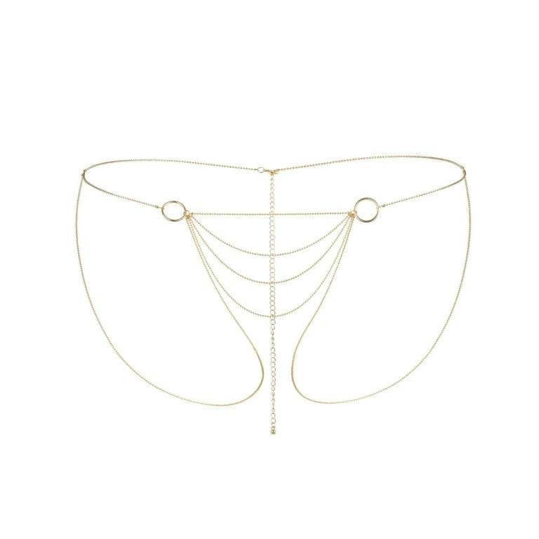👑 Joya Magnifique Para Bikini Dorada