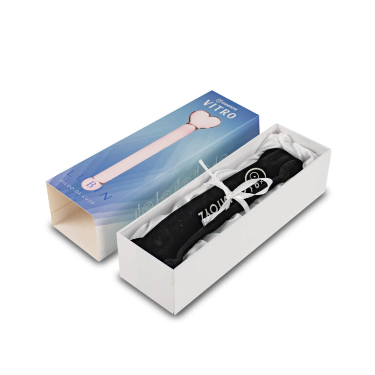 💎 Vitro Dildo de Vidrio Lubin – 22.5 cm