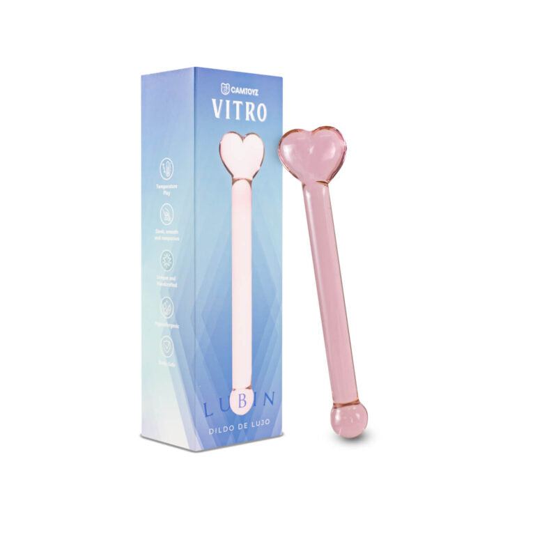 💎 Vitro Dildo de Vidrio Lubin – 22.5 cm